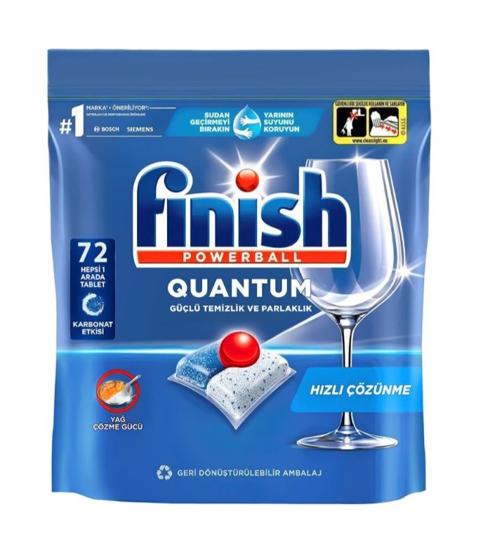 قرص ماشین ظرفشویی  فینیش مدل کوانتوم ۷۲ عددی